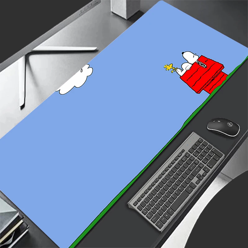 Space Galaxy Mouse Pad XXL PC Kawaii Anime Dogs Gamer Cabinet Mousepad Laptop Cartoon S-snoopy Keyboard Rug Soft Rubber Desk Mat