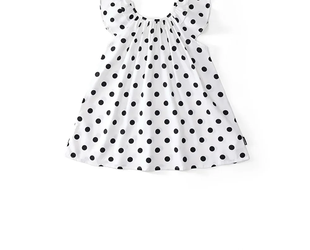 Girls Skirt 2026 Summer New Children's Clothing Korean Style Girl Baby Pok Dot Small Fly Sleeve Fashionable Halter Sweet Skirt