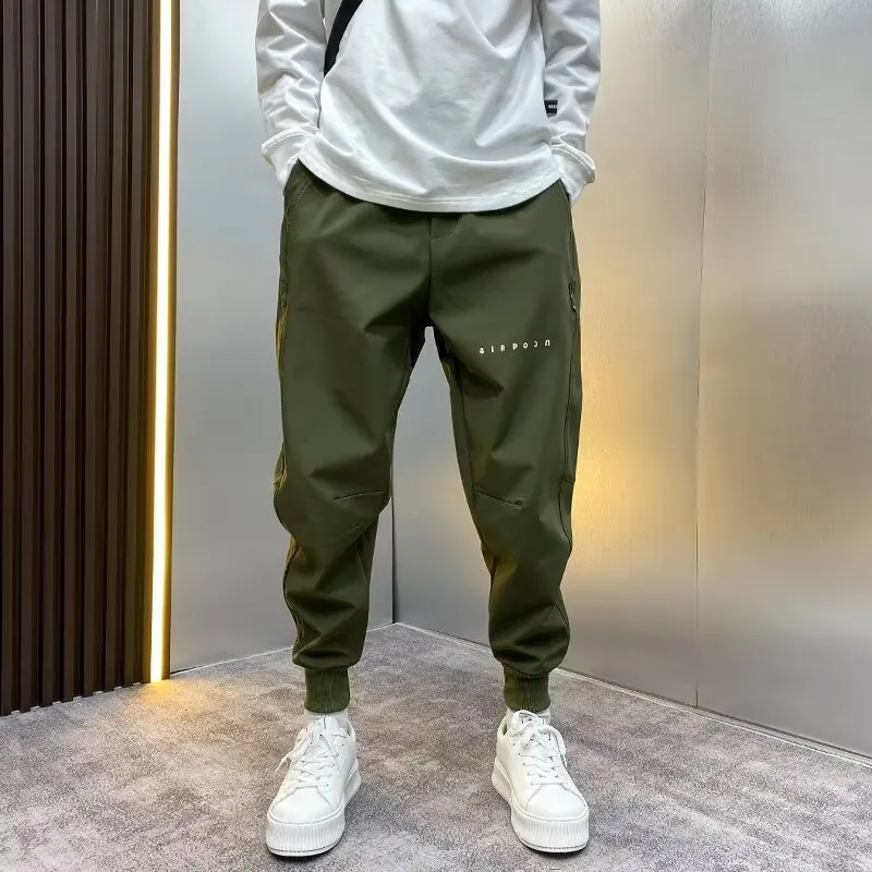 Men's Trousers Spring And Autumn Small-foot Harem Pants Trendy Brand New Nine-point Pants Men's Loose Trendy Leg Casual Pants