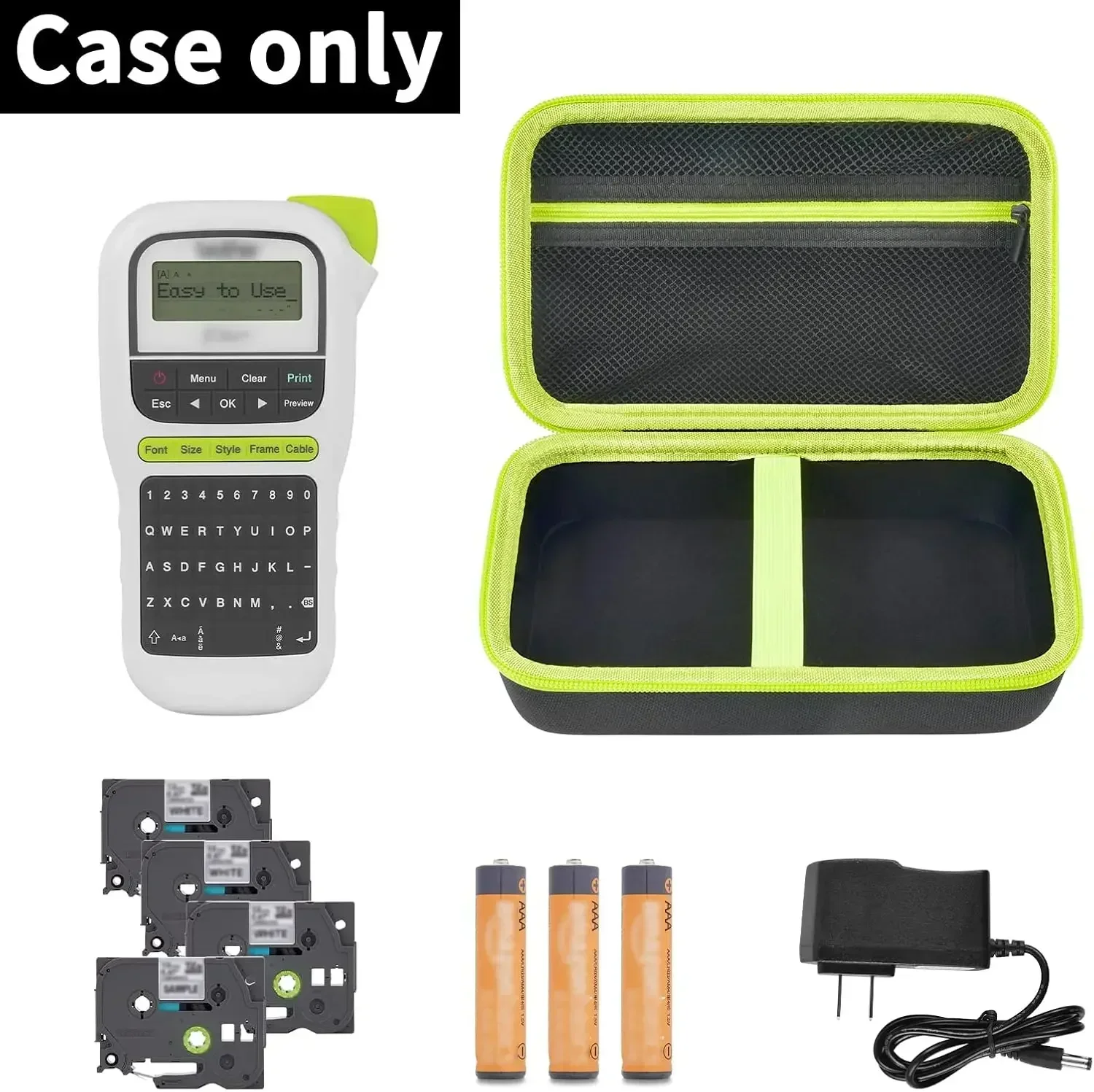 Case Compatible with Brother for P-Touch PTH110/ PRTH110/ Pro PT-H111/ PTE110 Portable Label Maker, Storage Holder Carrying Bag