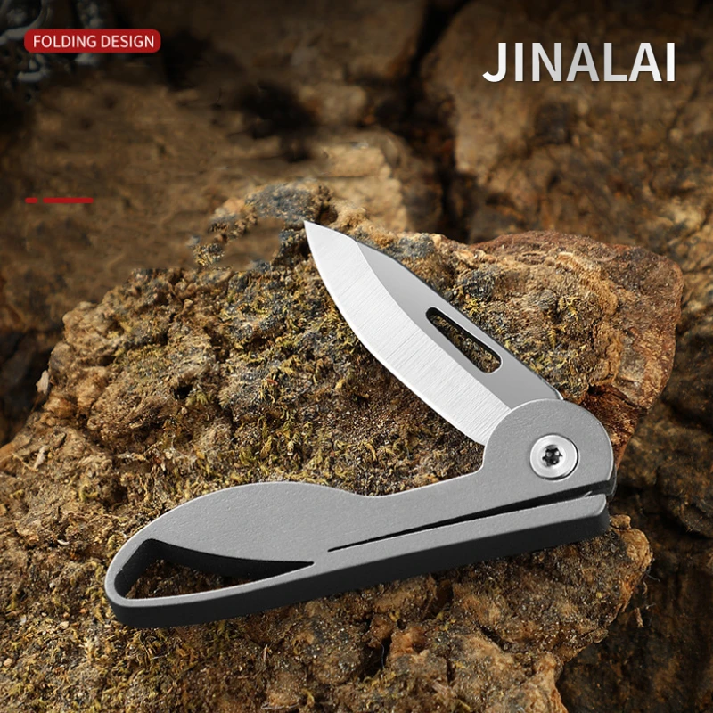 

Titanium Knife Titanium Alloy Sharp Portable Outdoor Medical Folding Knife EDC Keychain Pendant Unpacking Express Opening