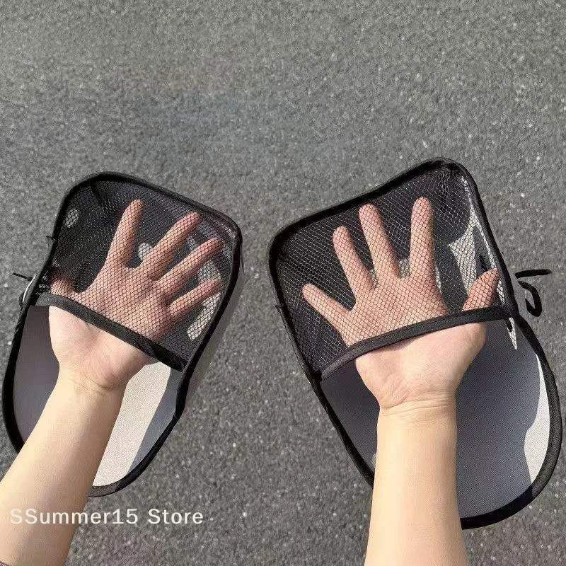 【R】1Pairs Motorcycle Handlebar Muffs Electric Bike Gloves Handlebar Sun Protection Hand Covers Mesh Riding Gloves