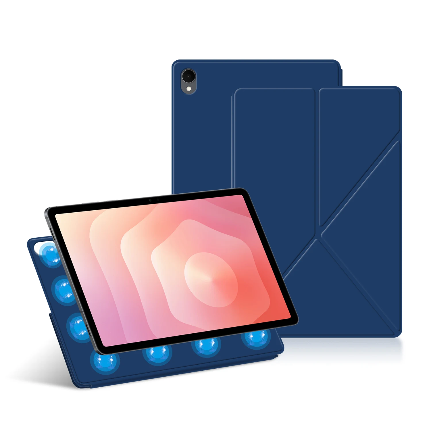 For Samsung Tab S11 2025 Case Multi-folding Stand Back Magnetic Smart Case for Samsung Galaxy Tab S11 5G SM-X730 X736B 11