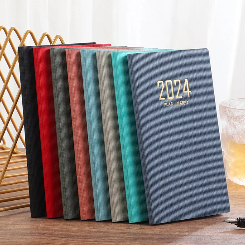 아젠다 2024 플래너 노트북 문구 Cuadernos Chier 노트 북 플래너 2024 저널 Libretas 다이어리 Cuaderno
