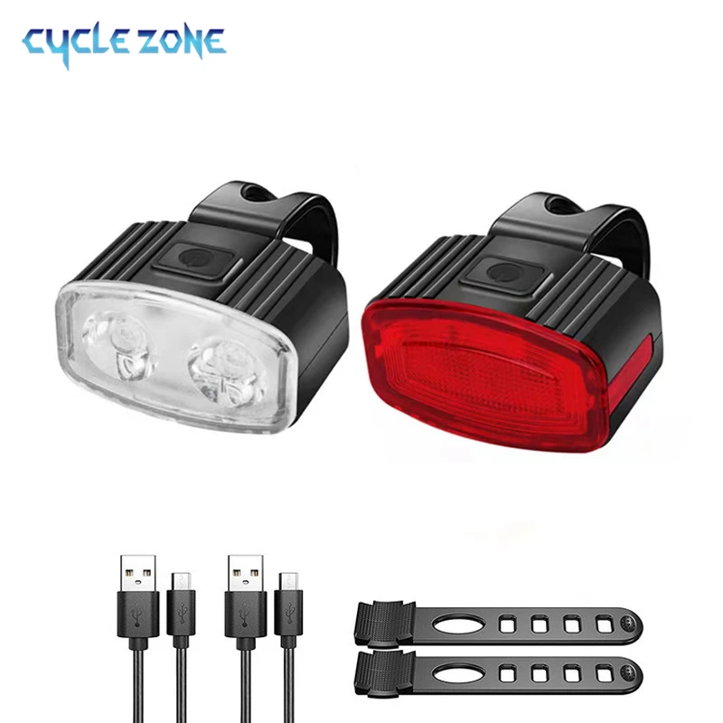 Bicycle Light Night Riding LED Taillight USB Charging Warning Light Bicycle Equipment Portable Mountain Bike Cycling Rear Light