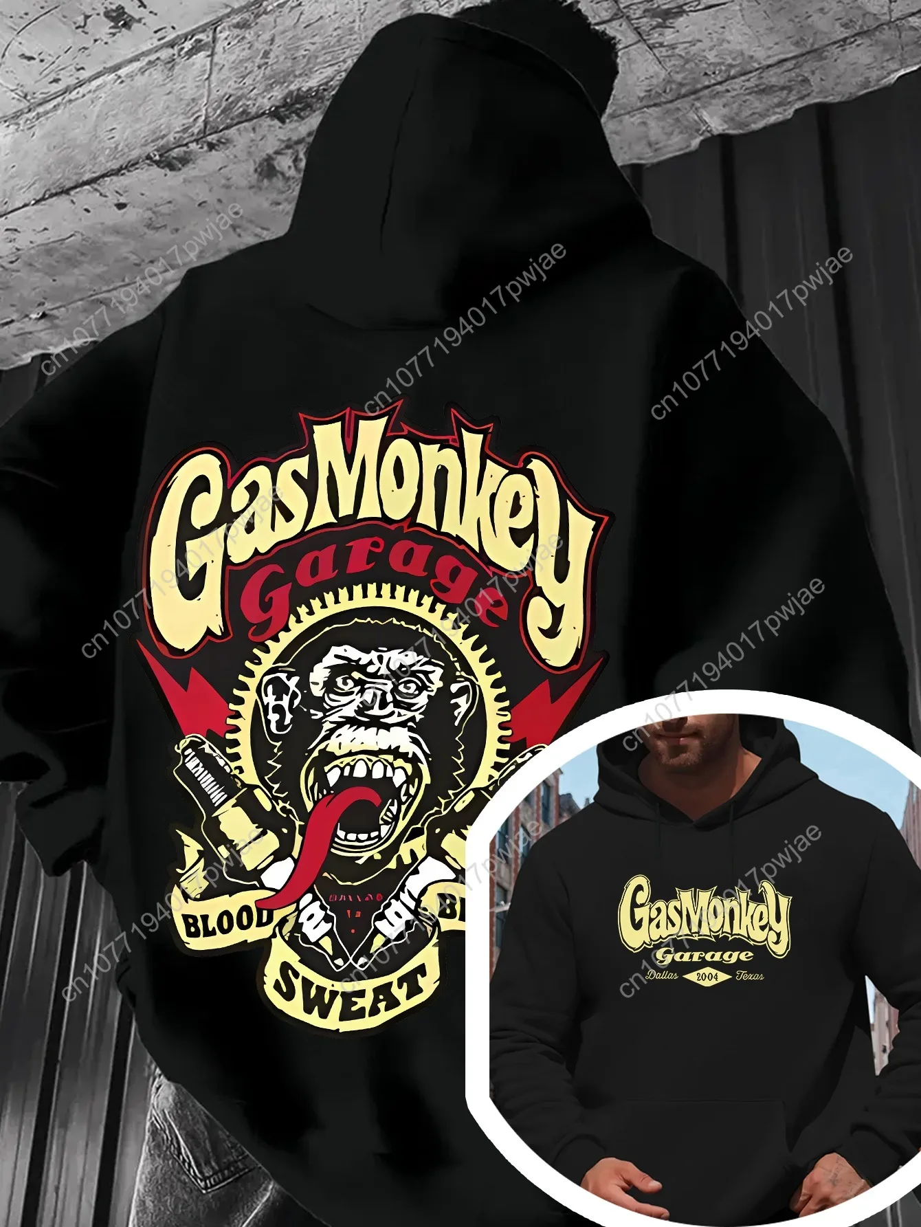 

Men'S Fall/Winter New Print Hoodie | Casual Regular Fit with Slight Stretch Fabric, Front and Back Design