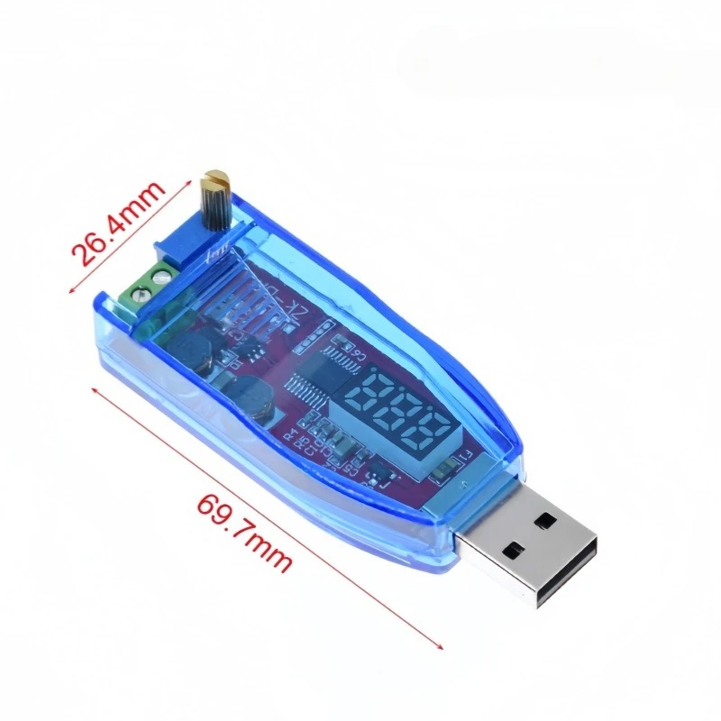 DC-DC 5V to 3.3V 9V 12V 24V USB Up and Down Power Module Adjustable Boost Buck Converter