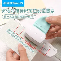 3 Holes 4mm Hole Puncher A5 A6 A7 A8 DIY Hole Puncher Loose Leaf Hole Punch Handmade Loose-leaf Paper Hole Puncher for Office