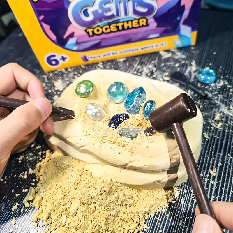 

STEAM Археология Раскопок Моделирование Гра в копание камней с инструкциями и аксессуарами для раскопок - Пасхальный подарок