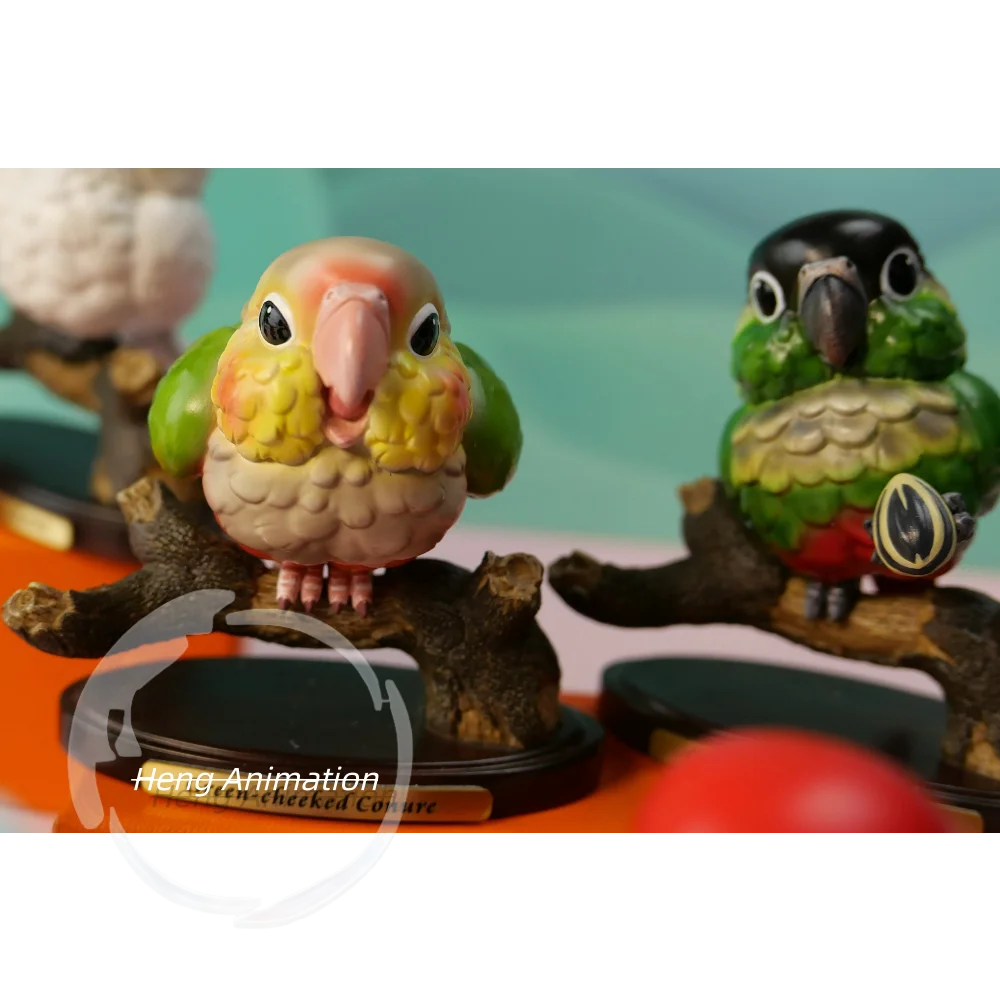Group Parrot Collection No. 4 Simulation Parrot Animal Model Ornament Parrot Tide Play Limited Edition Figure