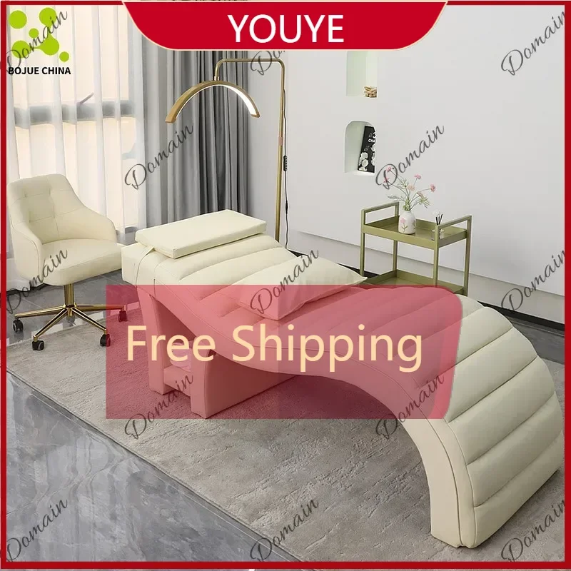 SA  L New Luxury S-Shape Eyelash Bed Beauty Salon Tattoo Nail Facial Ear Cleaning Bed G
