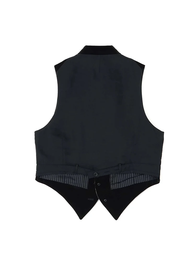 MAMELICCE original design Velvet vest Luxury designer style vest Waistcoat Unisex Gilet men vests for women casual vest