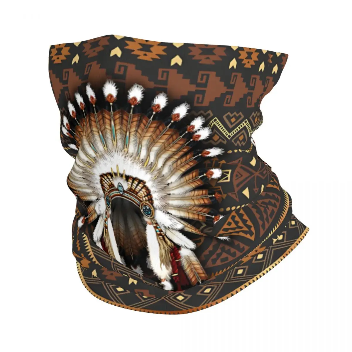 Headdress African Eagle Bandana Neck White Scarf Multi-use Headwear Fishing Unisex Adult Winter