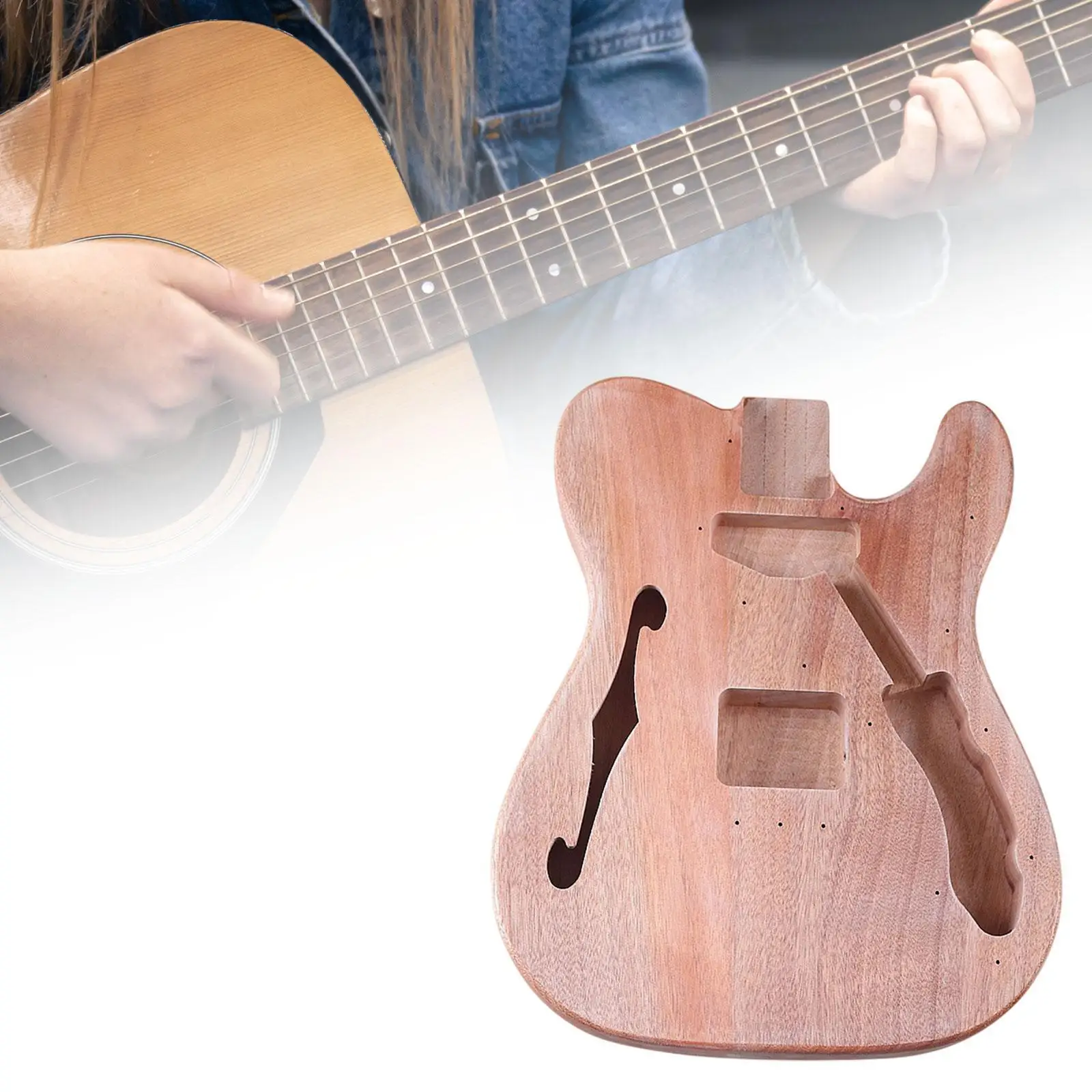

Корпус электрогитары Незавершенный корпус гитары, дерево, детали, замена, гитарный ствол DIY Деталь гитары для электрогитары Luthiers