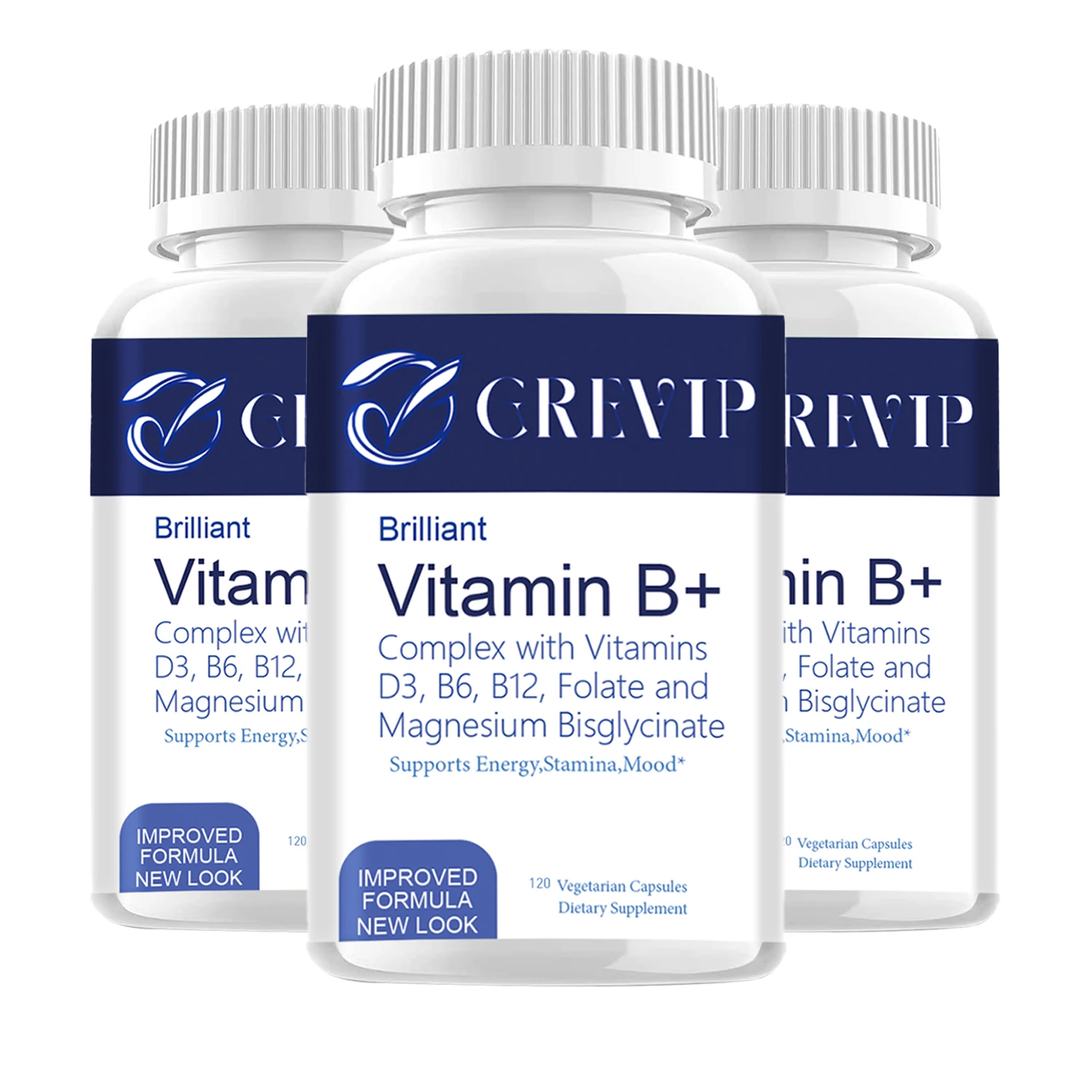 

Vitamin B Complex - Help Relieve Fatigue, Improve Digestion, Reduce Stress, Better Mood Support, Immune Supplement