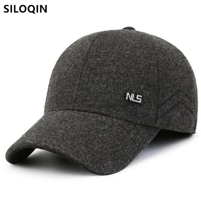 

Snapback Cap New Winter Plush Thickened Baseball Caps For Men Coldproof Warm Earmuff Hats Golf Cap Male Bone Cycling Sports Cap