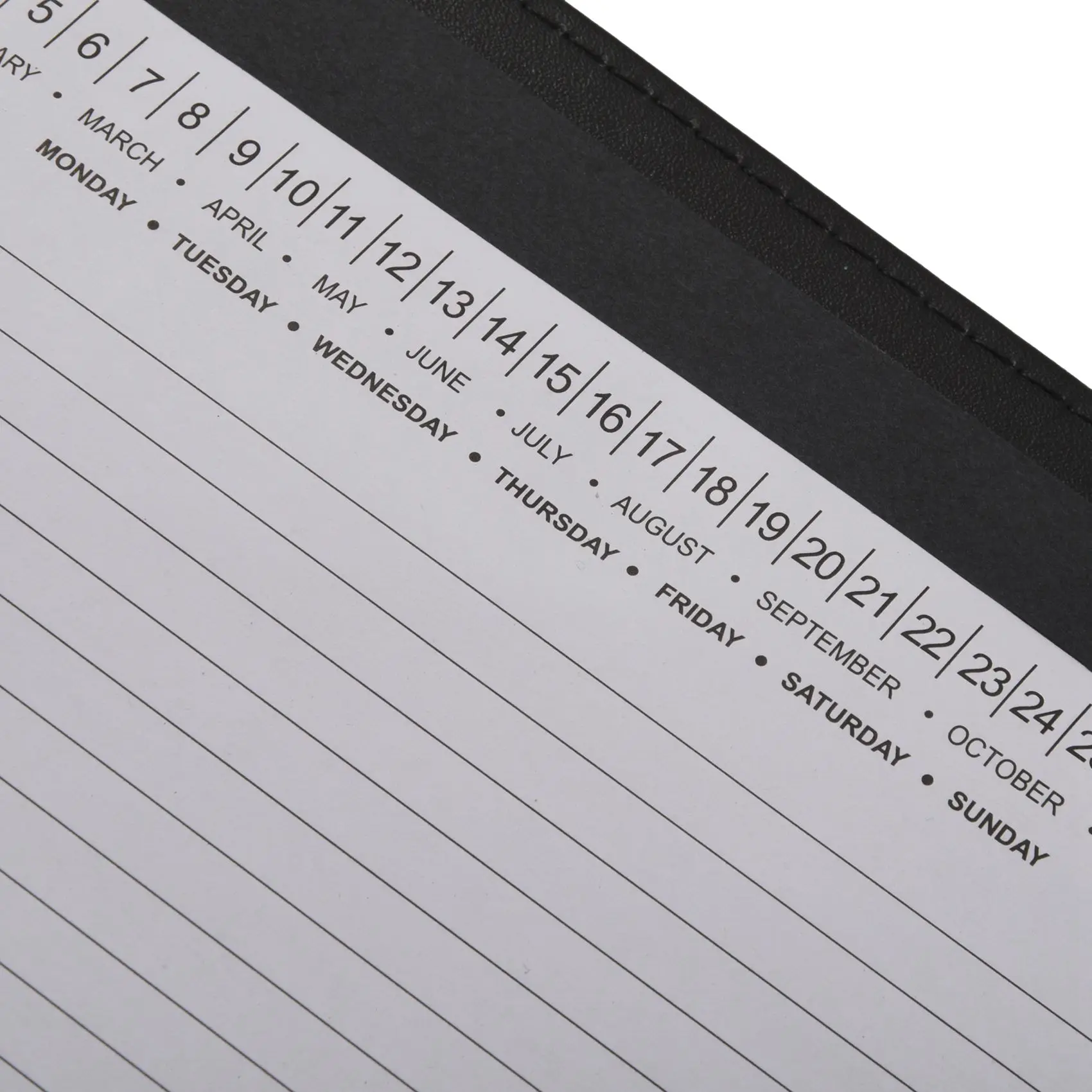 A34M-A4 Leather 3 Ring Business Binder Padfolio Multipurpose Padfolio With Notebook Pad For Interview & Business
