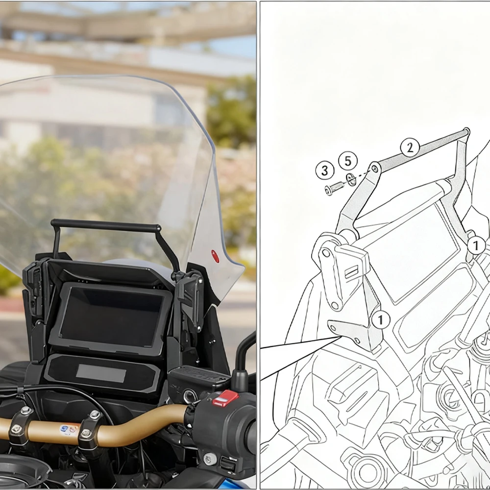 Uchwyt motocyklowy do nawigacji GPS, stojak, mocowanie na telefon komórkowy do Honda CRF 1100L Africa Twin ADVENTURE SPORTS 2020-