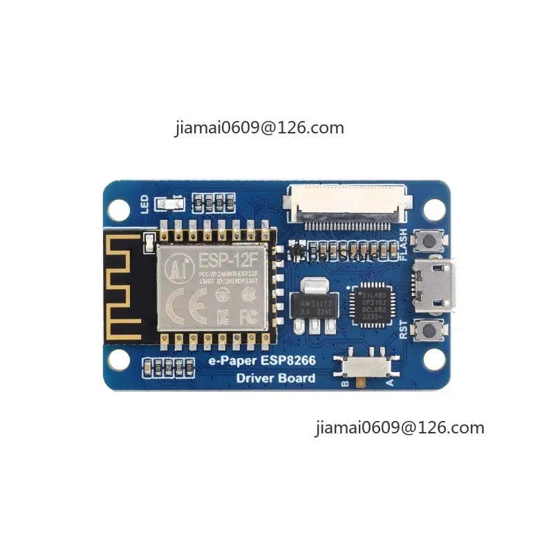 Universal e-Paper Driver Board with ESP8266, WiFi Wireless Control for Raw Panel Display