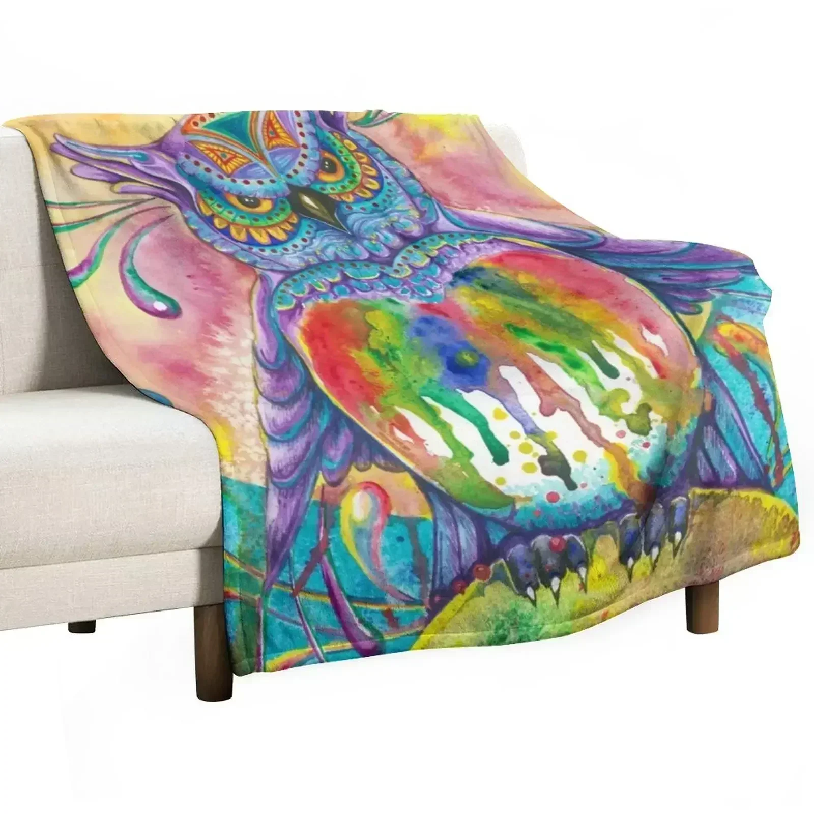 

Night Owl Throw Blanket Summer Beddings Luxury Brand for sofa Blankets