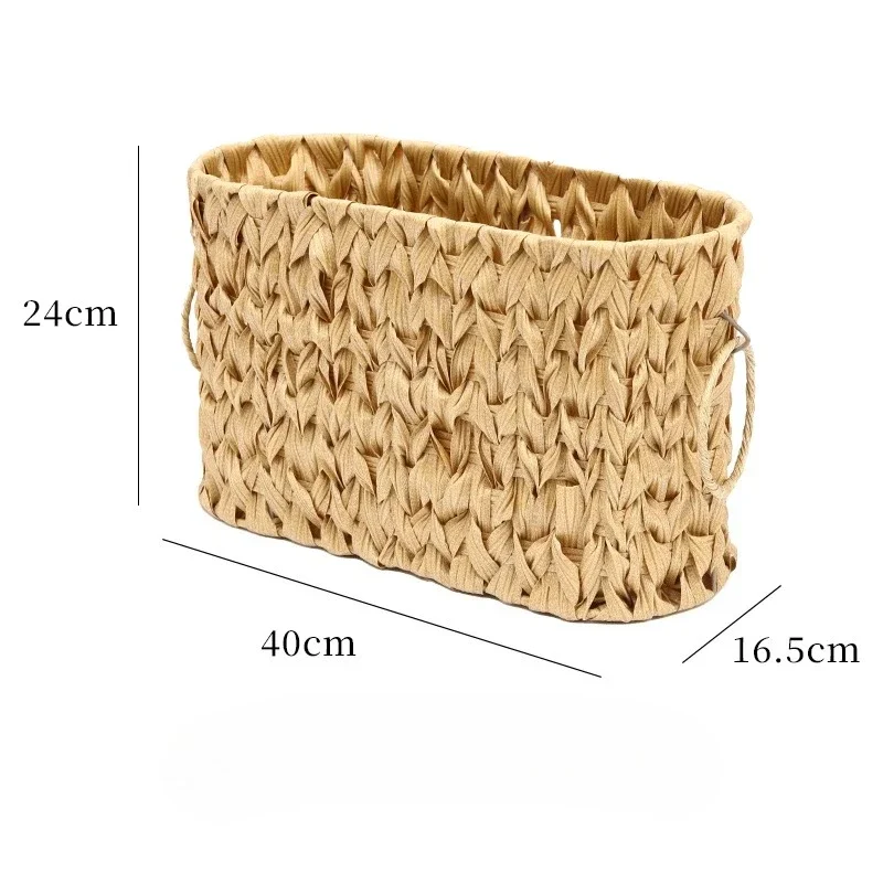 

Metal Wire Storage Basket Woven Chic Home Decor Organizer Bin Elegant Multi-Purpose Catch All for Toys Laundry Hamper Basket