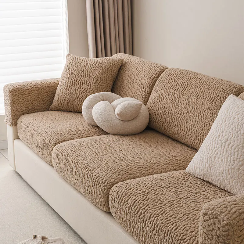 دائم 2026 شتاء دافئ أفخم كرسي غطاء أريكة العالمي التغطية الكاملة غطاء الأريكة كل موسم القط برهان مقعد حامي #4