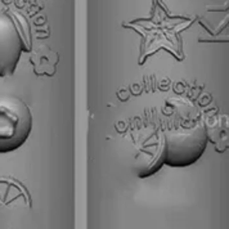 مسمار قالب من السيليكون الإغاثة الفاكهة الفراولة البرتقال شكل نحت منحني مسمار الفن قالب ثلاثية الأبعاد شفافة مسمار الفن زينة DIY بها بنفسك