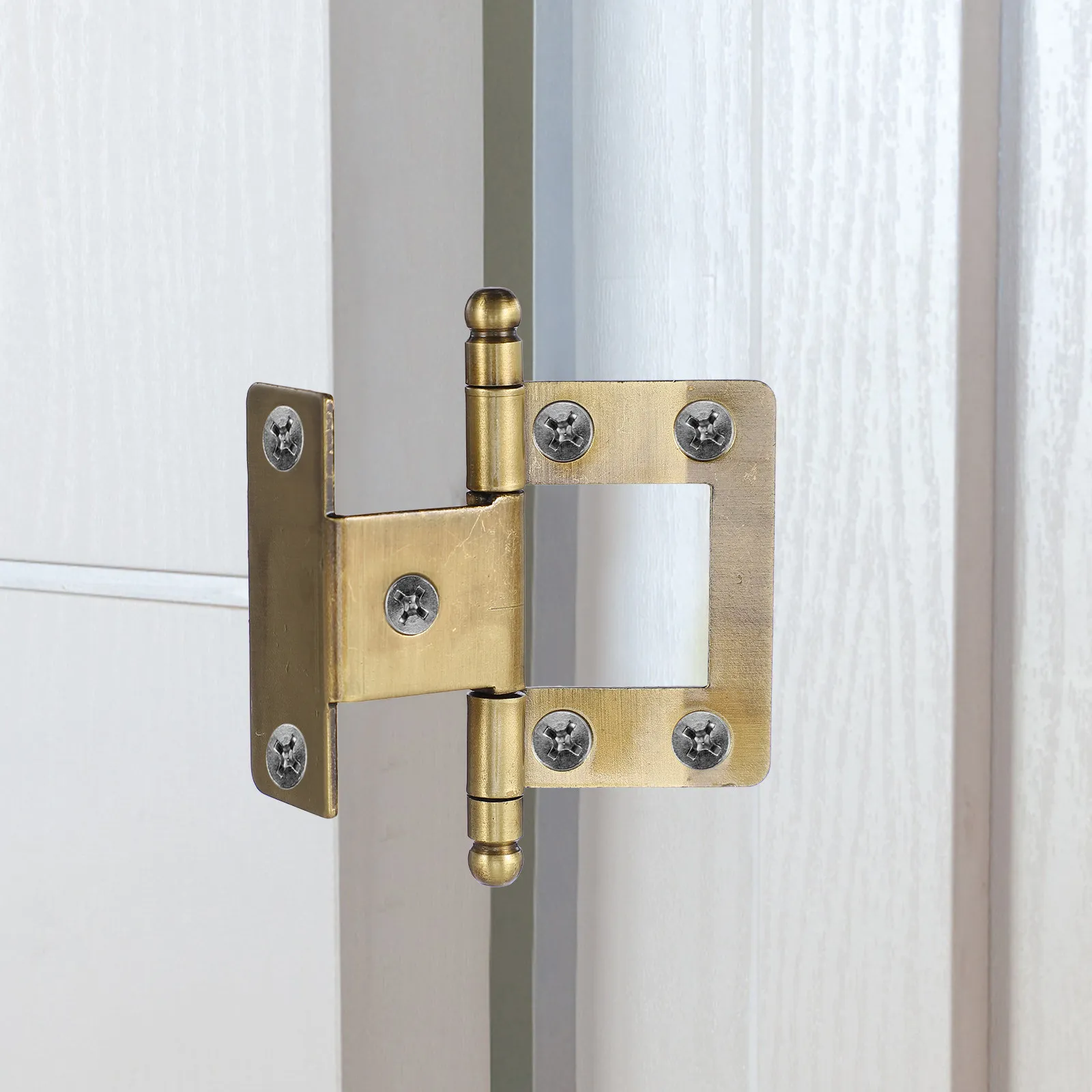 Heavy Duty Wood Door Hinges 2 Pack Smooth Durable Cabinet Cupboard Furniture Hardware Replacement Parts