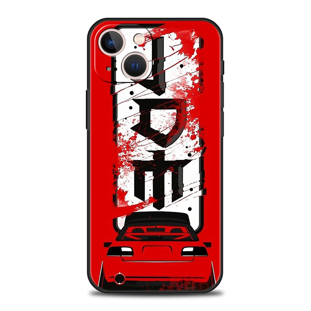 JDM Sports Cars Male Men Phone Case Cover for iPhone 16 15 14 13 12 11 Pro Max 7 8 Plus XR XS Silicone Fundas Shell Bags Capas
