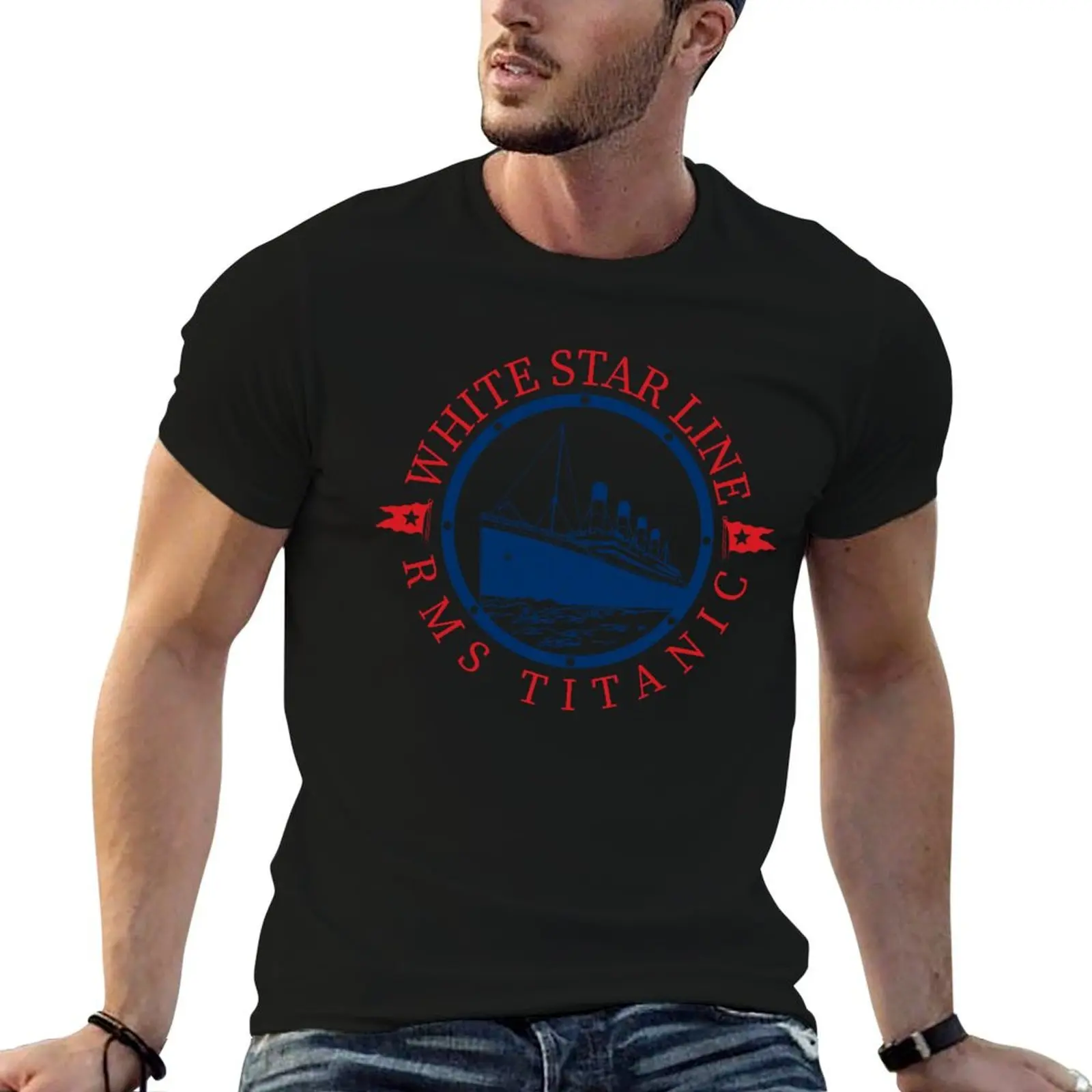 

Titanic Captain Vintage Cruise Sinking Ship Atlantic Ocean Voyage T-Shirt man t shirt graphic cotton t shirt pack T-Shirt