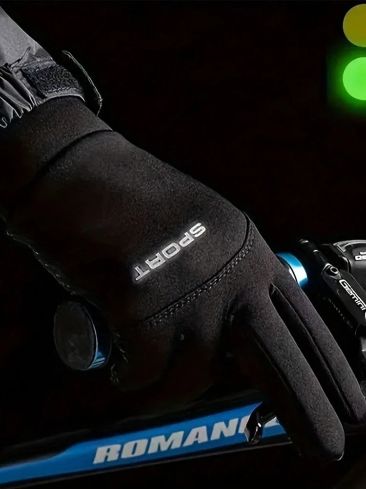 AliExpress 1Pair Winter Touch Screen Gloves - Windproof,Waterproof,Anti-Slip,Driving and Outdoor Activities,Zip Closure,Hand Washable