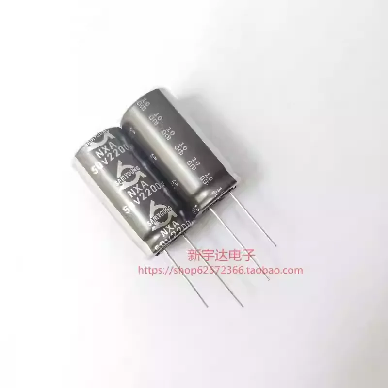 10-100PCS 50V2200UF 18X35 Korean Sanying NXA high-frequency low resistance original electrolytic capacitor 2200UF50V