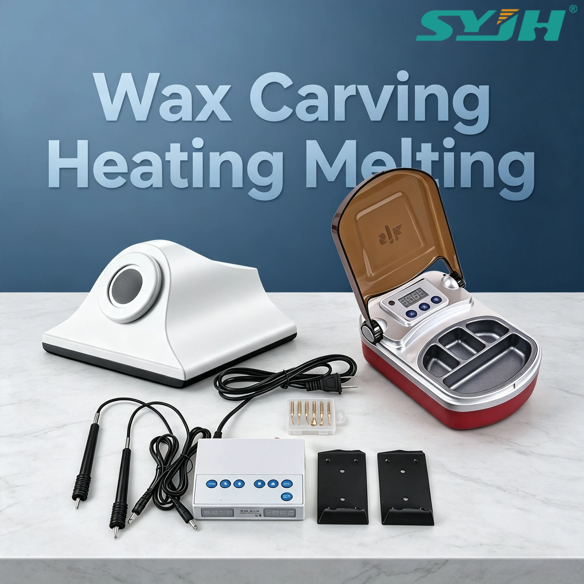 SYJH Dental Electric Wax Engraving Machine & Wax Knife Heater & Dipping Melter for Carving Heating Melting Lab Dentist Equipment
