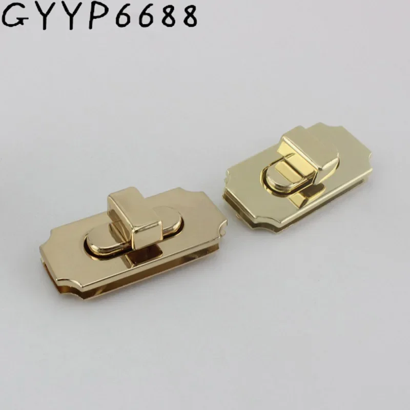 5-20sets turn square locks with screws fixed,alloy accessories for handbag lock Bag hardware accessories