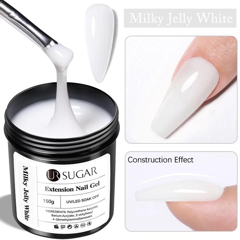 Ur Suiker 150G Extensie Gelei Nude Roze Rose Rode Snelle Verlenging Gel Nagellak Extensie Uv Led Manicure Weken