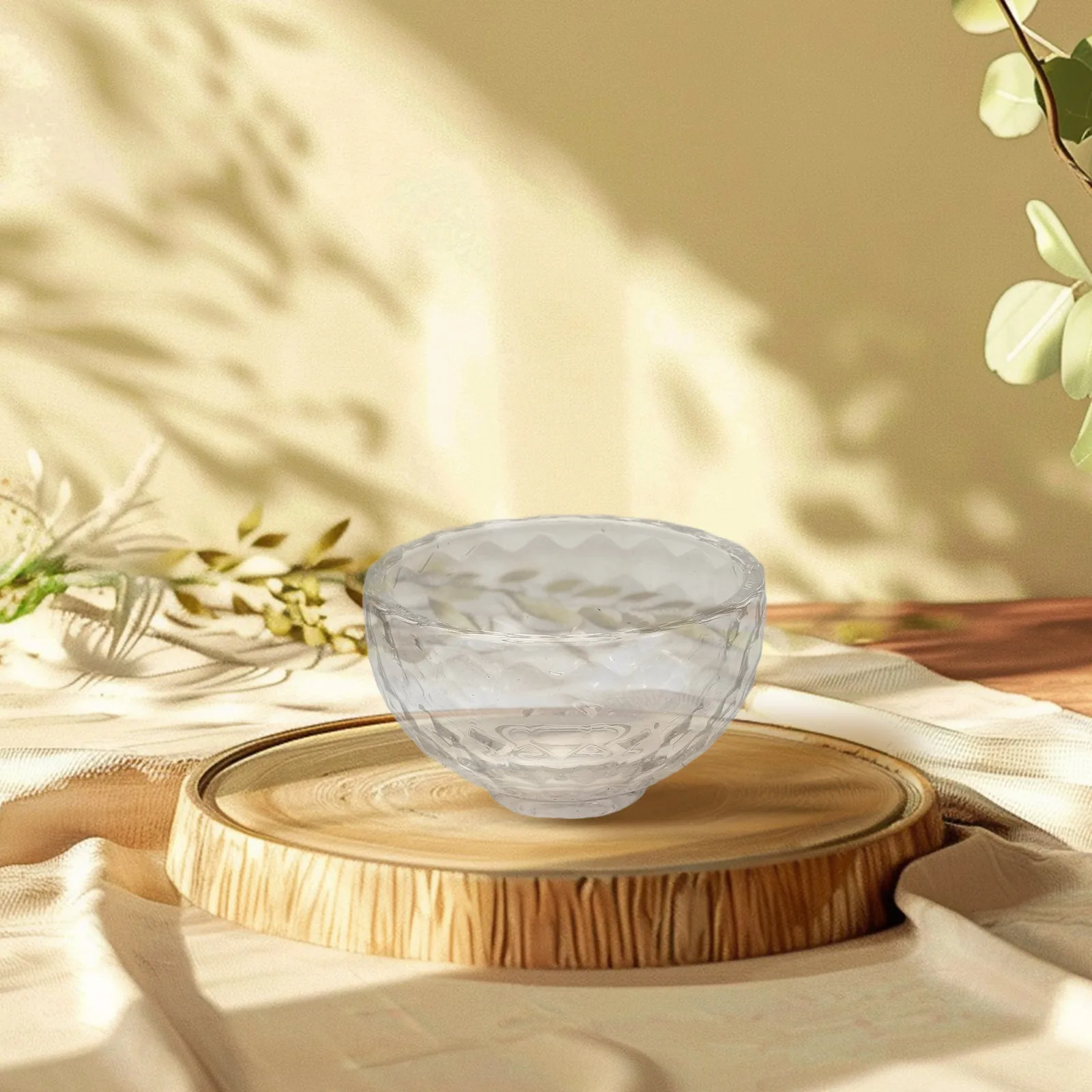 

Crystal Bowl Transparent for Fruit Decor Kitchen Table Centerpiece Candy Elegant Great Size Easy Clean Versatile Use Dessert