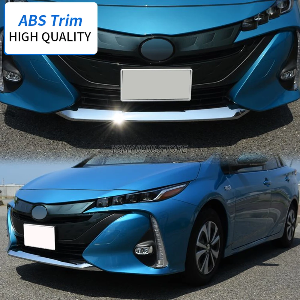 

ABS Chrome Front Bumper Trim For Toyota Prius PHV Prime Car Accessories