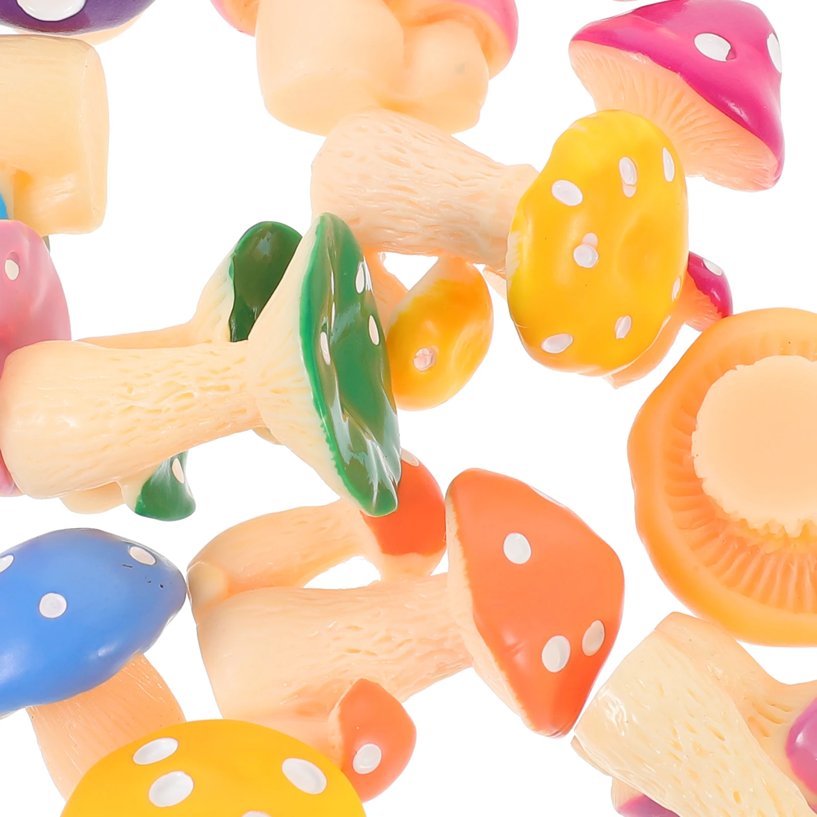 Decorations Simulated Mushroom Ornament Miniature Resin Cartoon Statue Figurines Tiny
