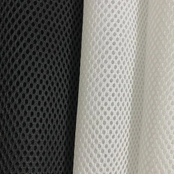 Triple Layer Mesh Elastic Fabric Breathable Bed Office Chair Sofa Shoe Diy Sewing By The Meter Wholesale Cloth Solid Color