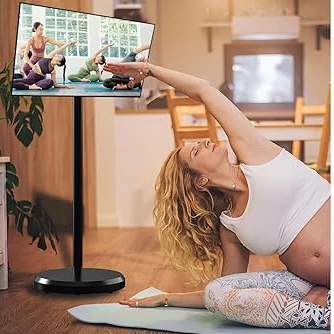 High Quality Wireless 4K Smart Tv 21.5 Inch Interactive Android12 Flat Screen Tv On Wheels 1080P Ips Portable Tv For Study