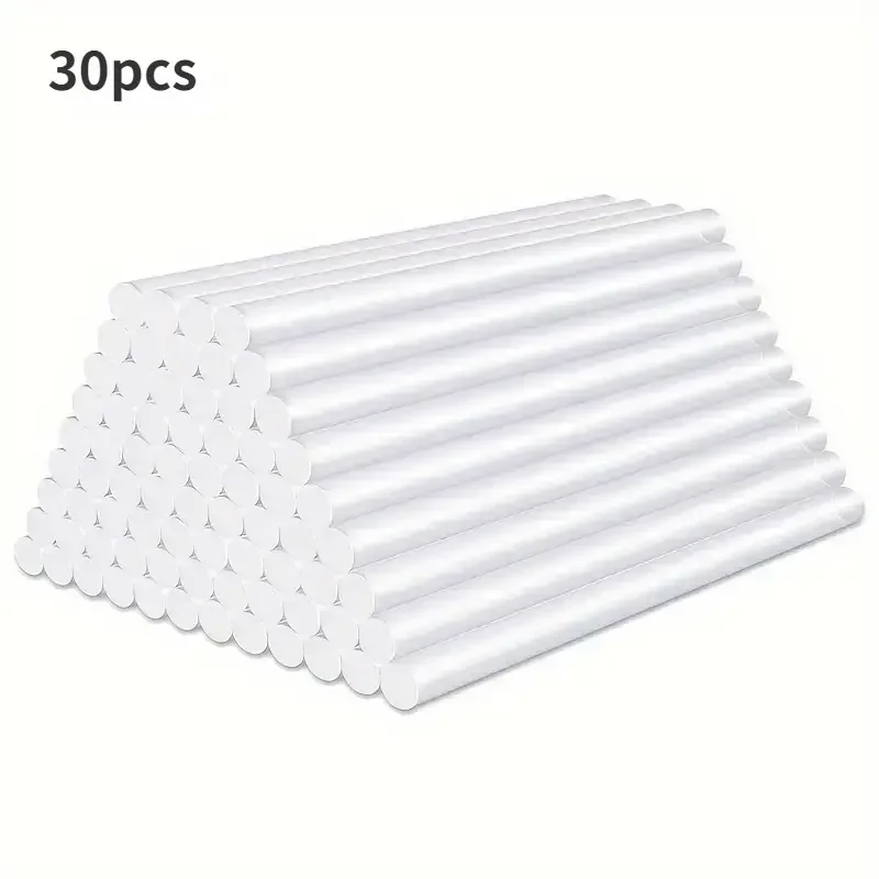 

30PCS 7mm*150mm Translucent Hot Melt Glue Stick EVA Material Suitable For DIY, Gluing Photo Albums/Wood, Etc