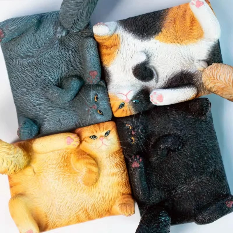 

Pre-sale JXK 1/6 Scale Handmade Cute Cat Dolls Various Types of Kittens Express Cat Model for Desktop Ornaments Gift