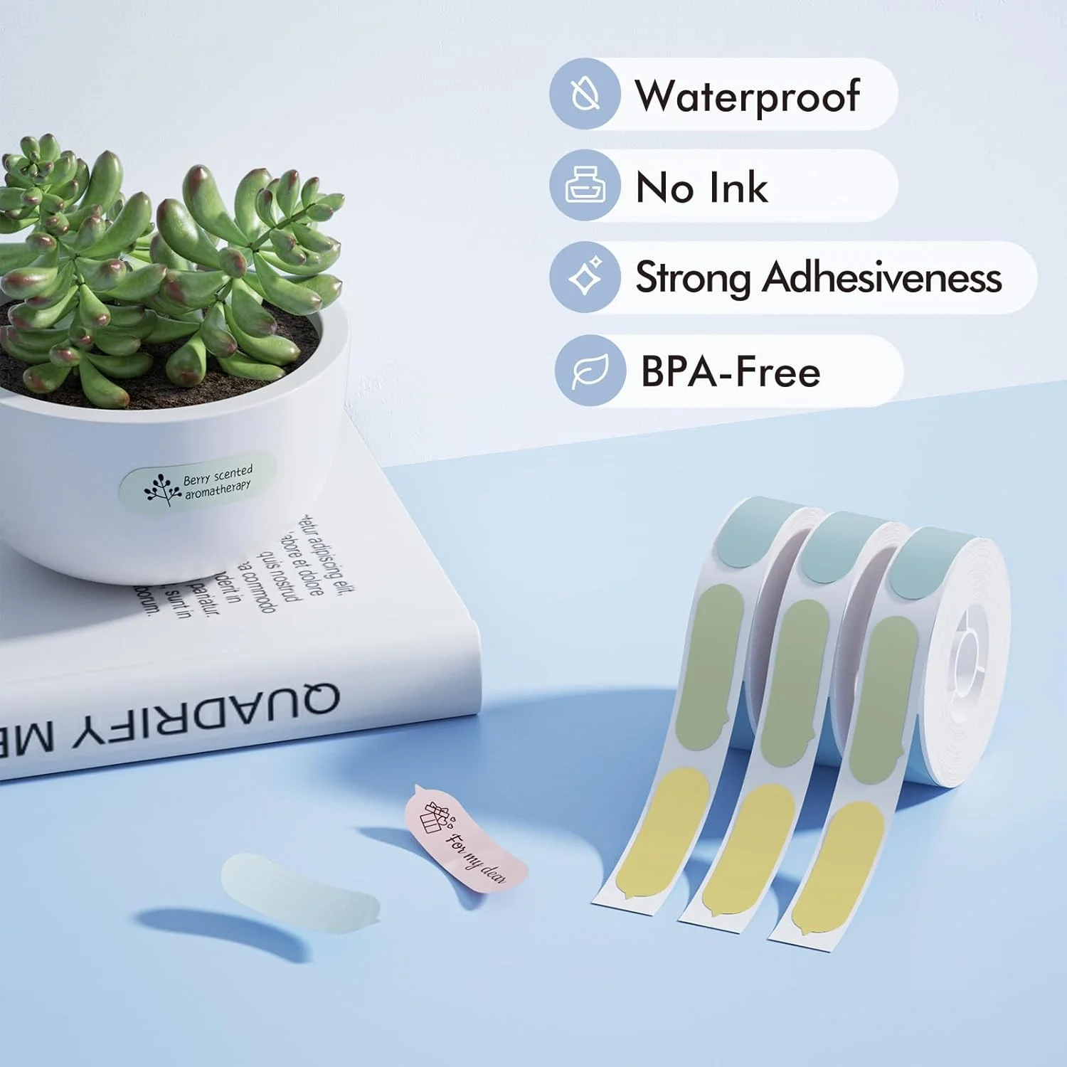 Niimbot Cartoon Pattern For D110 D110-M/D11 D11-H/D101 Mini Portable Label Printer Thermal Label Paper Waterproof Sticker Rolls