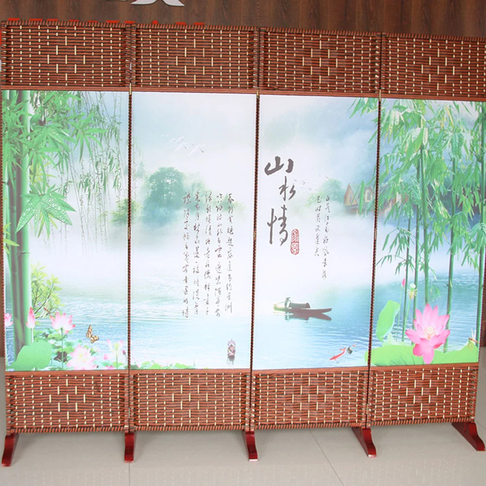 

2Pcs Plastic Screen Base for Door Divider Removable Partition Support Bracket Folding Screen Clip Household Use Brown