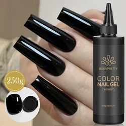 BORN PRETTY 250g Pure Black White Color Gel Nail Polish Soak Off UV LED Semi Permanent Self-leveling Varnish Refillment Package
