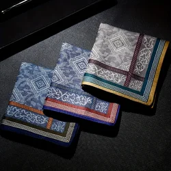 Men's Handkerchief Jacquard Handkerchief Cotton Yarn Weaving Jacquard Handkerchief Soft, Sweat-absorbing, Thick, Elegant