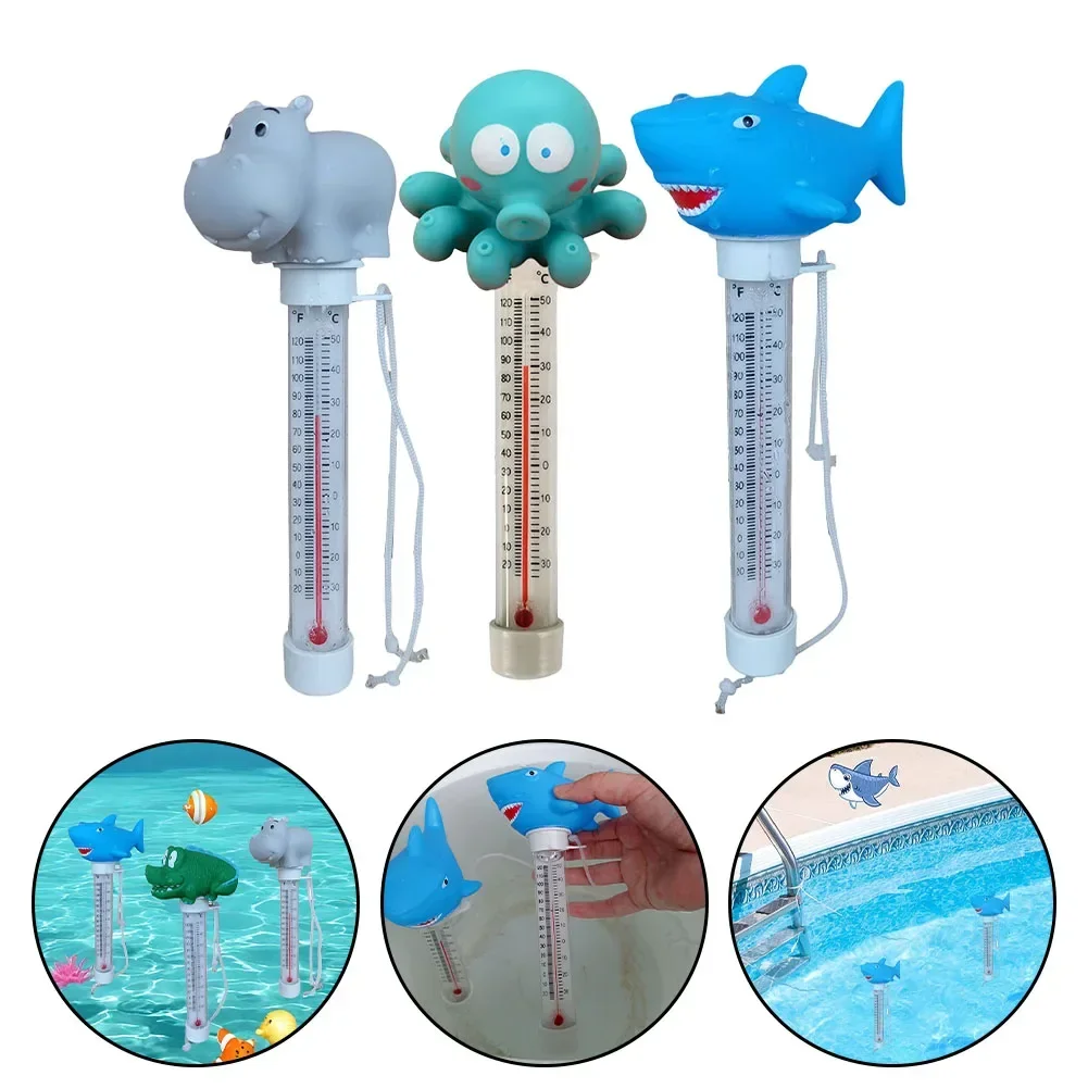 1pc Floating Thermometer PVC Swimming Pool Thermometer Home Aquariums Spas Accurate Temperature Measurement