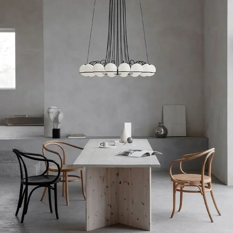 high-end Creative Glass Ball Chandelier Living Room Restaurant Bedroom Designer Pendant Lamp home Lighting Decor Light Fixture