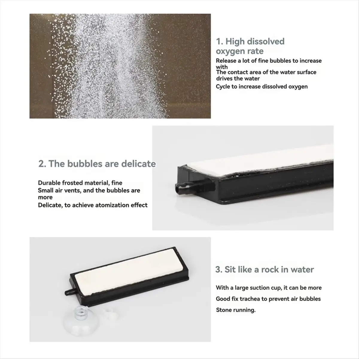 BHBL Aquarium Air Stone Bubble Bar Bubble Diffuser Airstones for Hydroponics Aquarium Fish Tank Aerator Pump Attachment 30cm