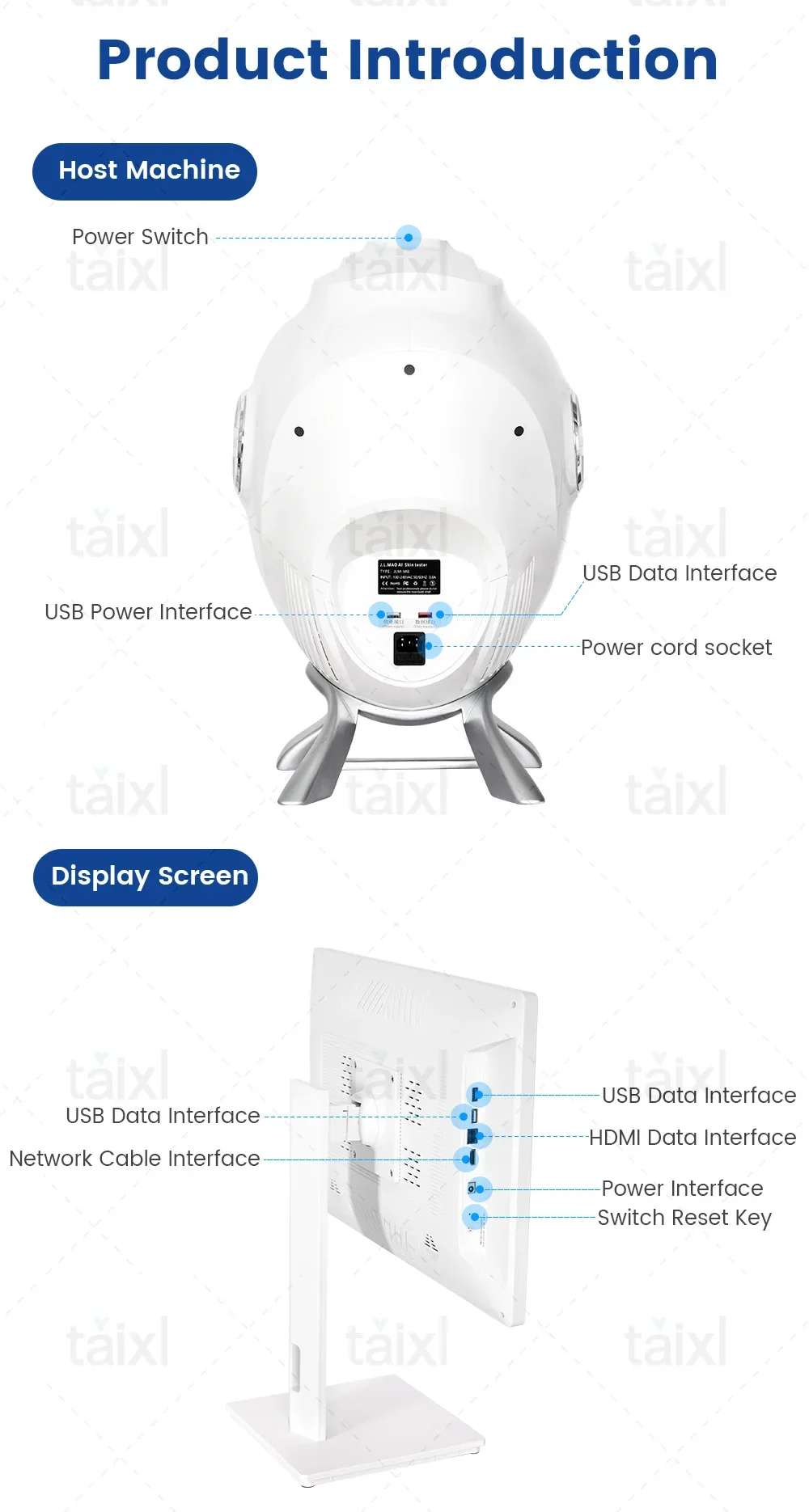 3D AI10 Spectral Skin Analyser 2025 Latest Professional Portable Facial Analyser with Treatment Plan Beauty Salon And Home Use